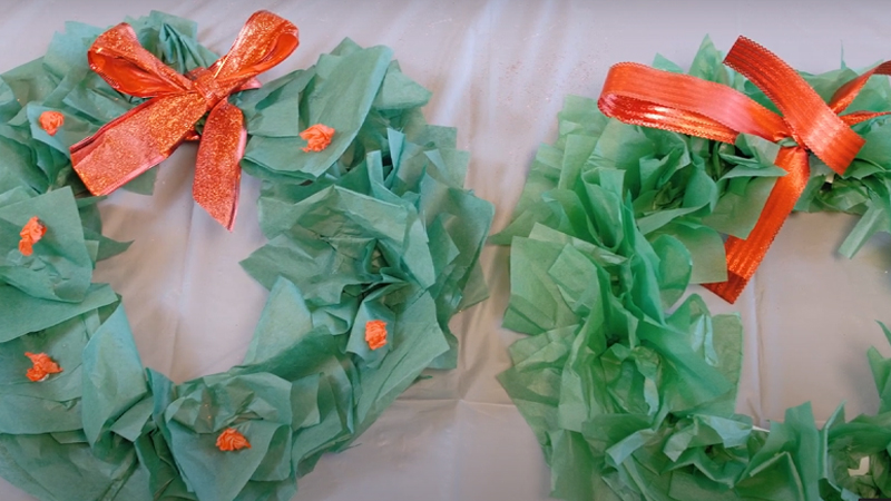 Thumbnail for Tissue Paper Wreath