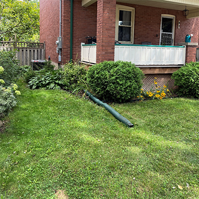 ​Image 2 - Double downspout extender​ (Photo by Karli M.)