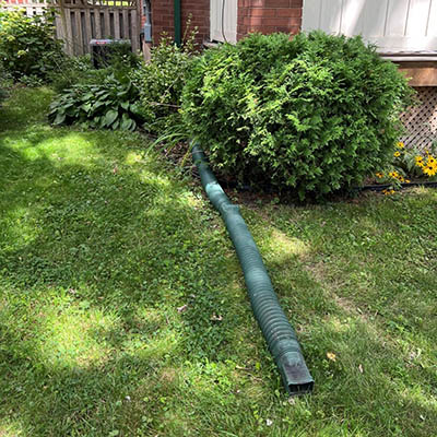 Image 1 - Double downspout extender​ (Photo by Karli M.)